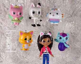 Gabby's Dollhouse 6pc Christmas Ornament Set - Etsy
