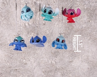 Stitch 6pc Disney Doorables Mini Christmas Ornament Set