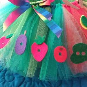 Very Hungry Caterpillar, Story Book Tutu, Optional headband, from your Favorite Book Newborn to size 14/16 Children image 5