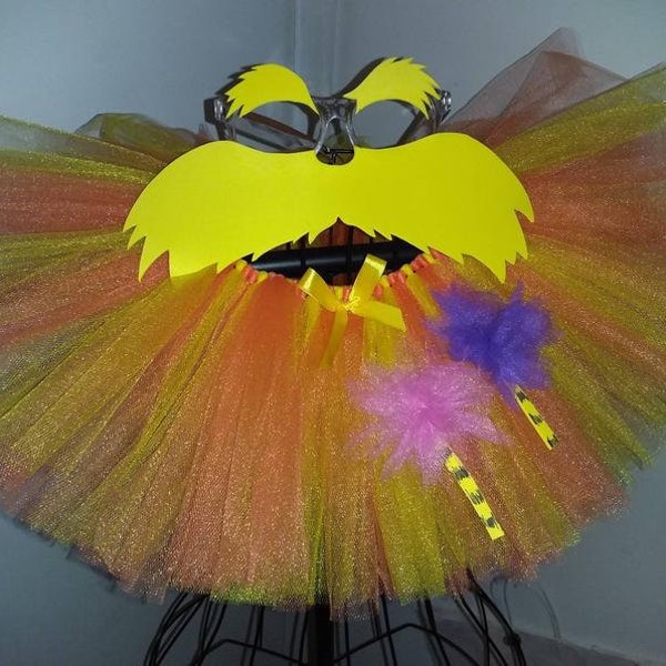 The Lorax Tutu with Glasses, Story Book Inspired,-Adult Size Small to 5x