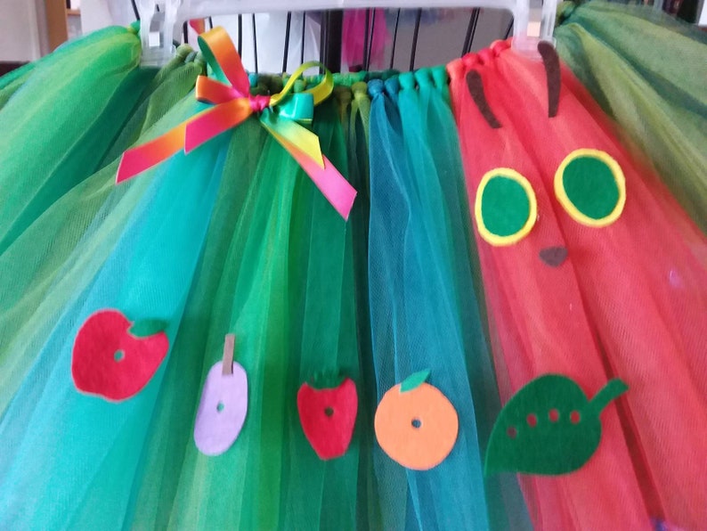 Very Hungry Caterpillar, Story Book Tutu, Optional headband, from your Favorite Book Newborn to size 14/16 Children image 3