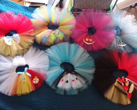 Alice in Wonderland Tutus Adult Custom - Sizes Small-5x Large (26"-56" inch waist)