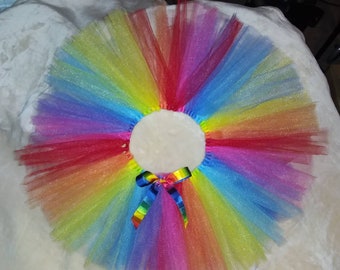 Neon, Pastel, Rainbow Tutu Kids- Infant, Toddler & Children's Sizes/ Newborn-Children 14/16 (waist 0-26"+) LGBTQ, Pride Parade Wear