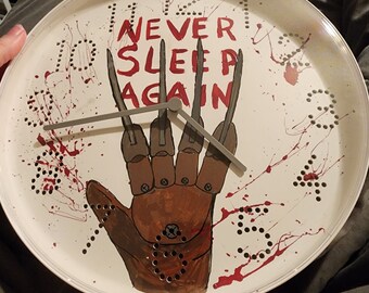 Freddy krueger horror movie clock