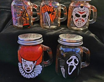 Hand painted horror shakers