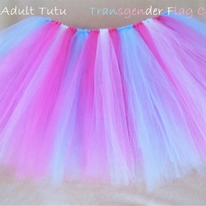 LGBTQ Tutus Pride Parade Transgender, Pansexual, Asexual, Non-Binary, All Flag Colors Available! Small-5x