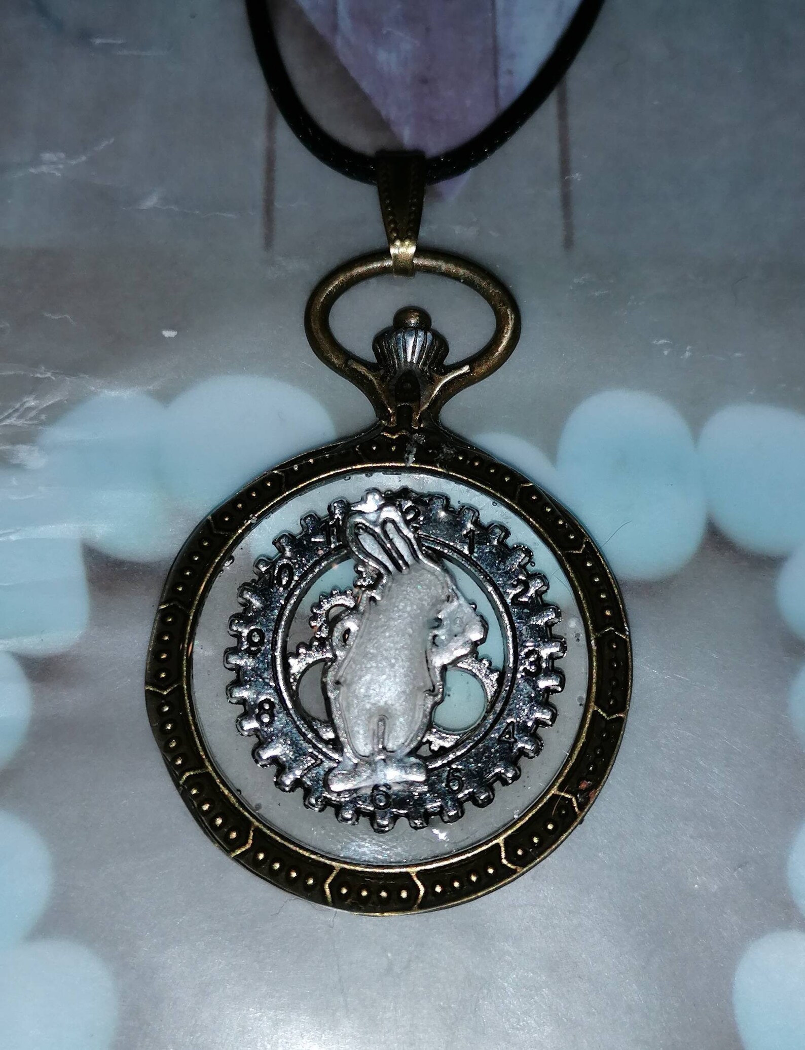 The White Rabbit Brass Pocket Watch Style Steampunk Pendant Etsy