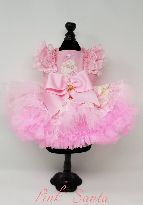 pink santa dress