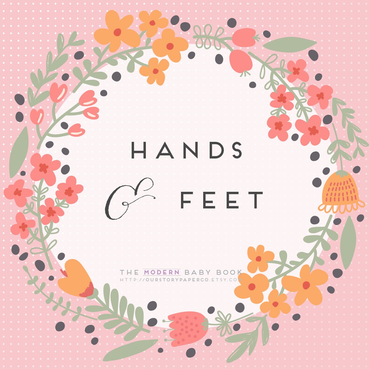 Hands & Feet Add-on Pages. newborn keepsake. baby book. baby keepsake…