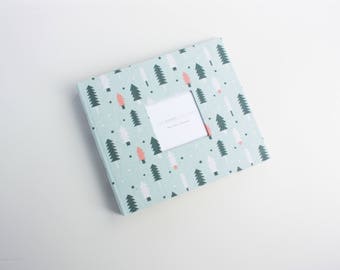 Canyon Moon Pine Tree Modern Baby Book. Baby Keepsake. Baby memory book. toddler keepsake. baby journals. ahoy. sailor theme. baby shower