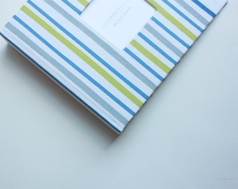 Zoo Stripe MODERN Baby Book, Baby Memory Book, Baby Shower Gift, Baby Album, Keepsake Baby Book, Gender Neutral, Baby Journal