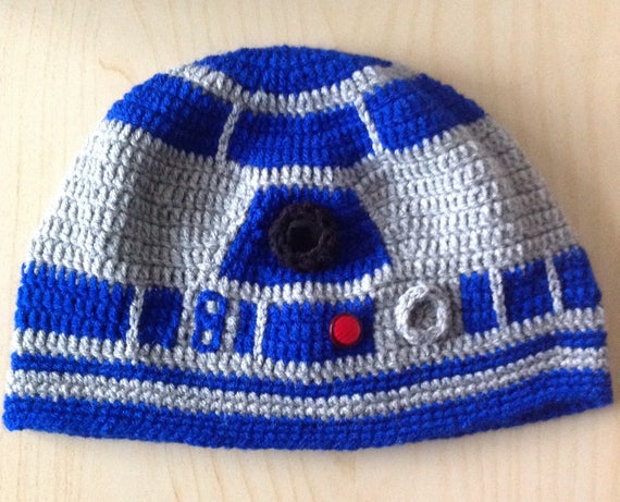 r2d2 crochet hat