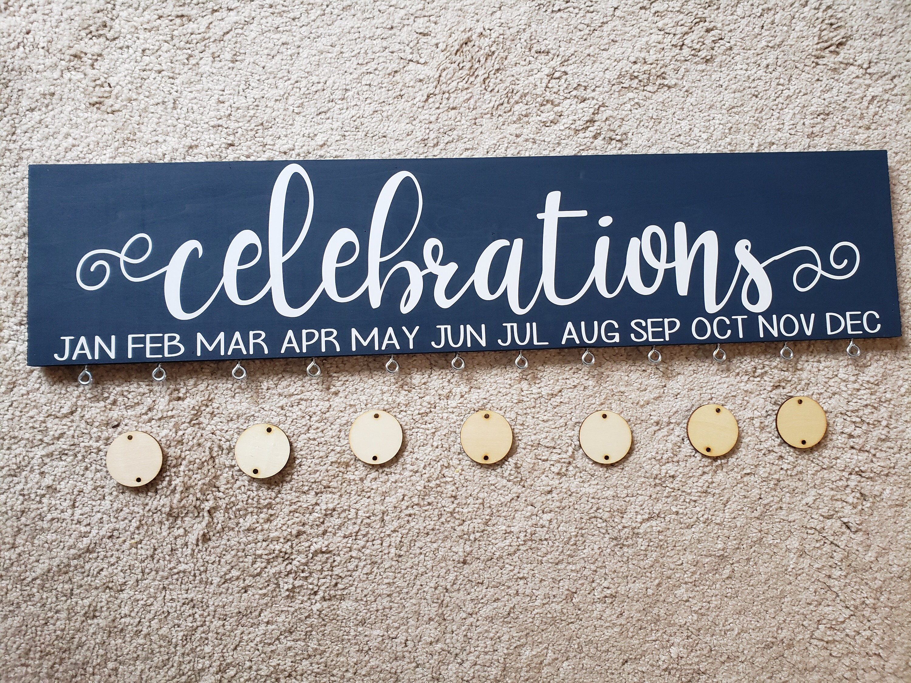 Cartel celebraciones pensi  n cumplea  os tablero Etsy