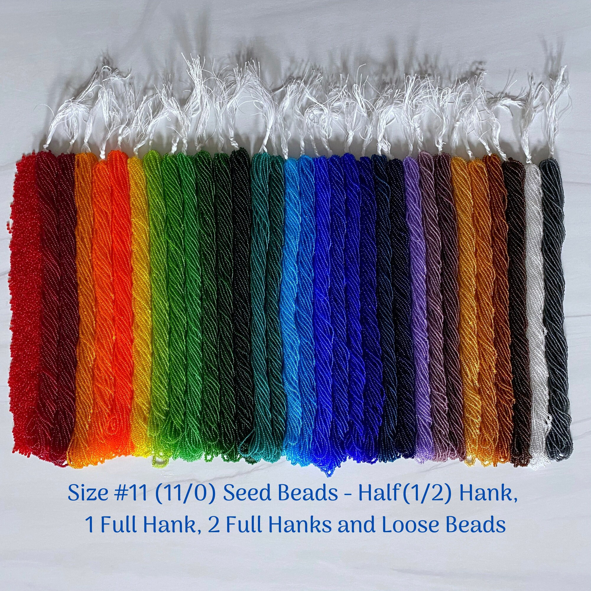 Round Seed Beads, Glass, Size 10/0, Choose Color (Approx. 1