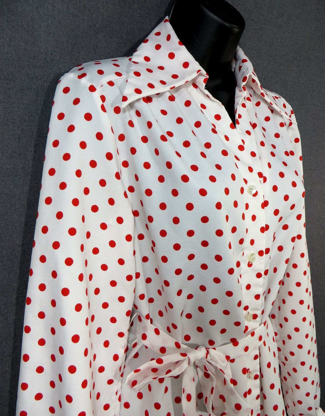 red and white polka dot pants
