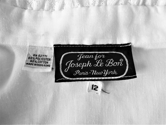 70s Vintage White Pintuck Pleated Prairie Blouse … - image 10