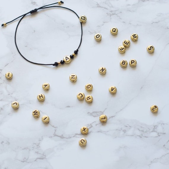 etsy letter bracelet