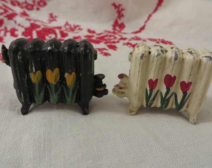 Rare Cast Metal Radiator Salt & Pepper Shakers // Antique Salt Etsy