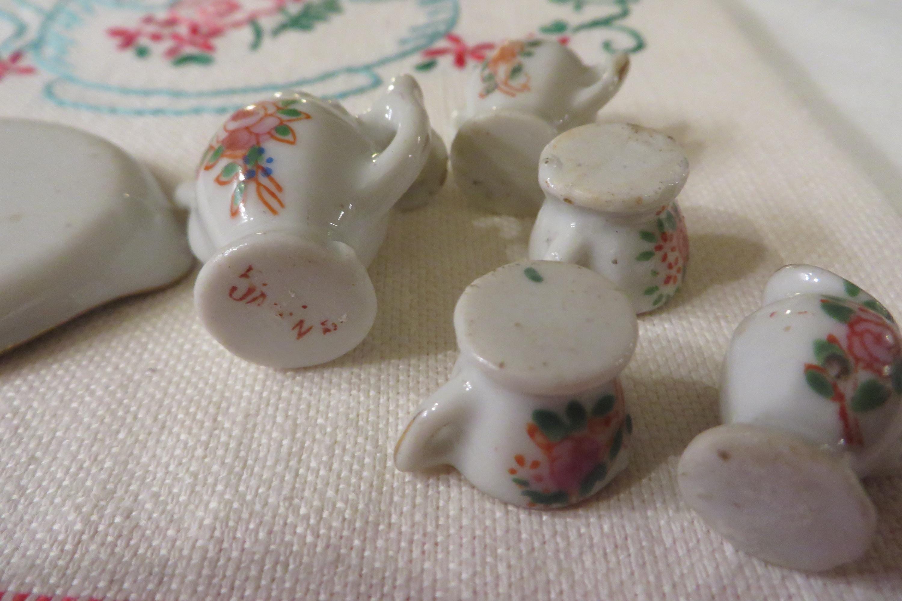 Tea Set Miniature Floral Roses - Made in Occupied Japan // Ceramic