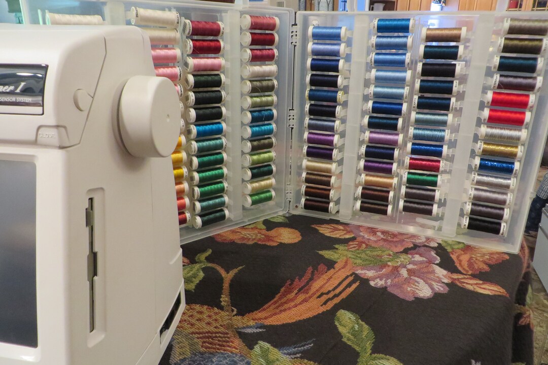 SULKY Rayon Thread 104 SPOOLS With Case Shown // EMBROIDERY Thread by ...