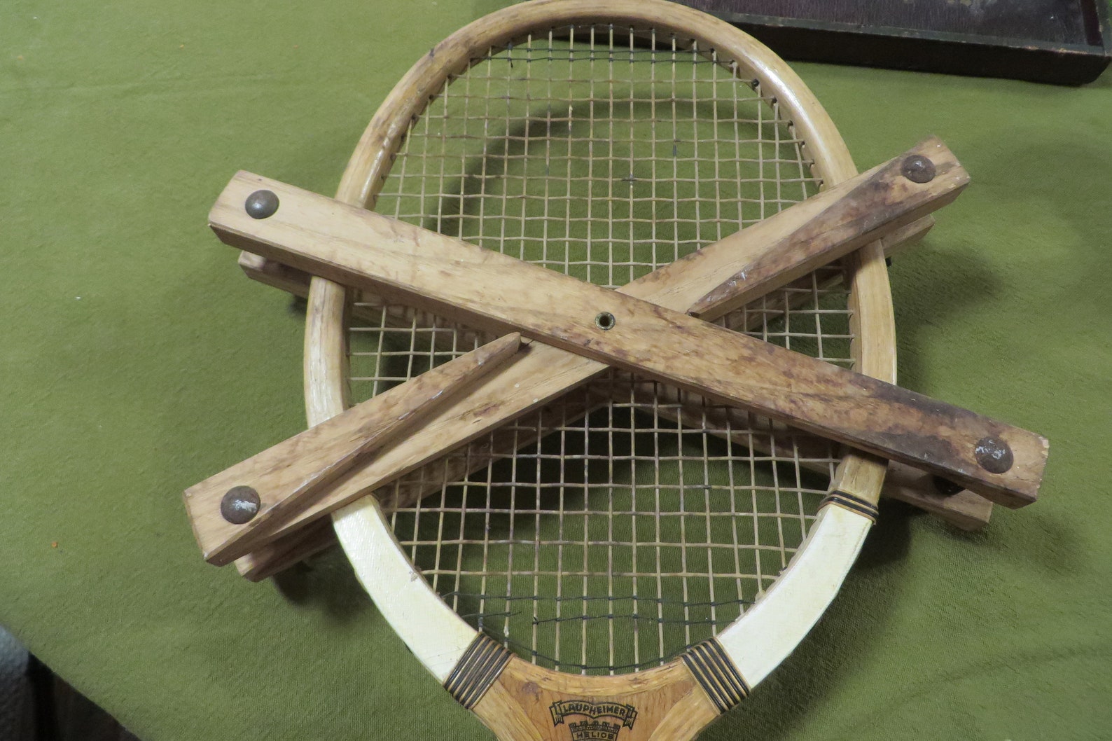 Antique TENNIS RACQUET Made by Laupheimer GERMAN Tennis Etsy
