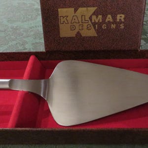 Vintage KALMAR Krajalnica do ciasta, Krajalnica do ciasta, Serwer do ciasta - Wyprodukowano we WŁOSZECH // Przyrząd do serwowania w stylu Mid Century Modern // Oryginalne pudełko
