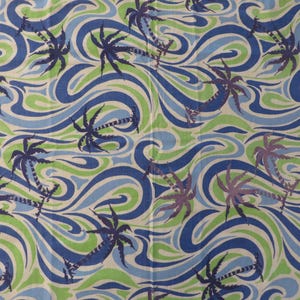 Antiek stuk voerzak, blauwgroen wit - Vintage voerzak jaren 30 - 40 // Antieke katoenen zak - quiltreparatie // Stuk is 30&quot; x 21 1/2&quot;
