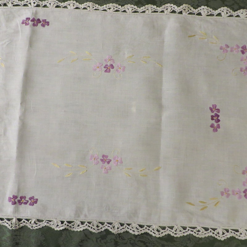 Purple - Handmade Cotton Table Runner 05