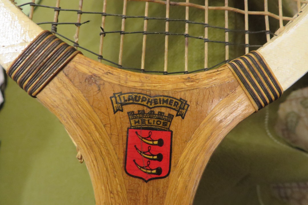 Antique TENNIS RACQUET Made by Laupheimer GERMAN Tennis Etsy