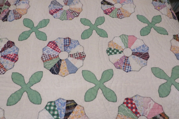 ヴィンテージキルト ドレスデン アンティークキルト·͜· ♡ 2a984271717953a89c4c27f8521aac