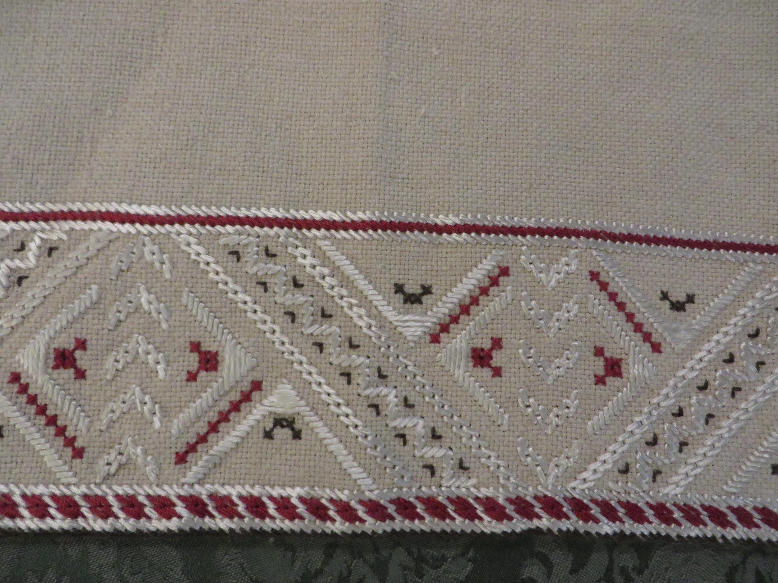 SUTAVIA Handgefertigter Hohlsaum-Tischläufer – Rustikales Bauernhaus-Design, Aus Baumwollleinen, Maschinenwaschbar – Farbe Helles Kaffee, 35,6x274,3 Cm