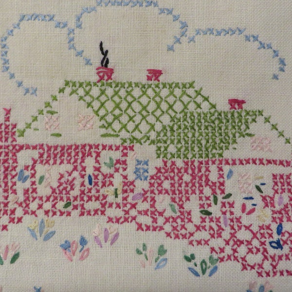 Cross Stitch Linen Etsy