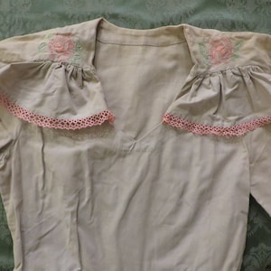 Antique DRESS, Circa 1940s, Handmade Dress  //  Ladies Vintage 1940s Era Dress  //  Homemade Dress, Side Zipper, V-Neck, Shawl Drape