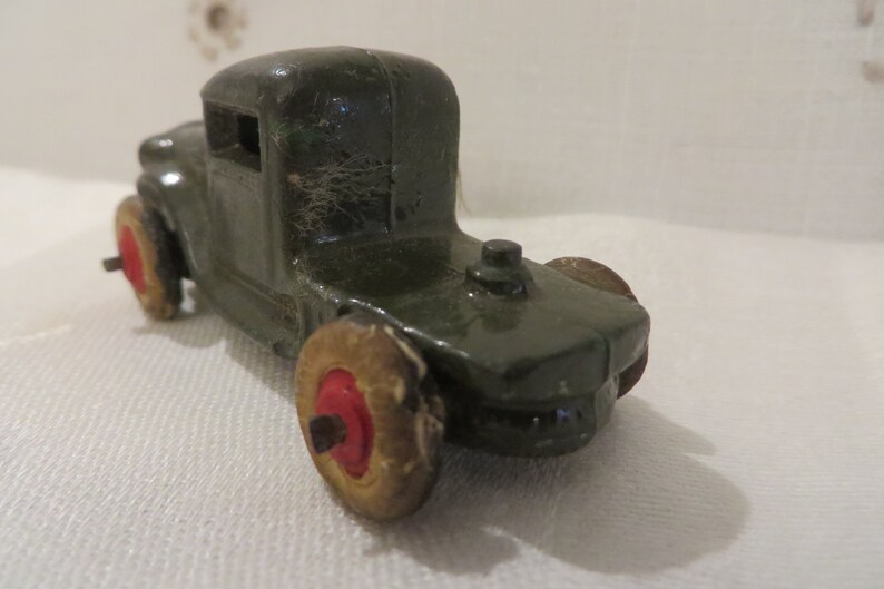 Miniature Antique TOY TRUCK // Cast Metal Toy Truck // Dark - Etsy
