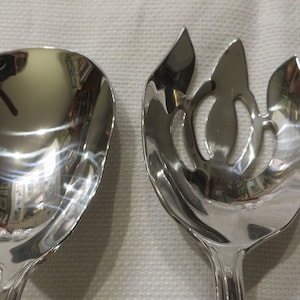Vintage Reed and Barton Servierbesteck Set, 2er Set // Muster BROOKSHIRE // Edelstahl Besteck