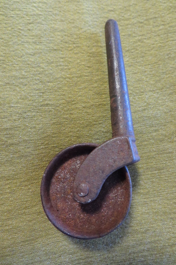 Buy Antique CASTER WHEEL // 2 3/4 Leg/peg Wheel Diameter is 1 5/8⚰