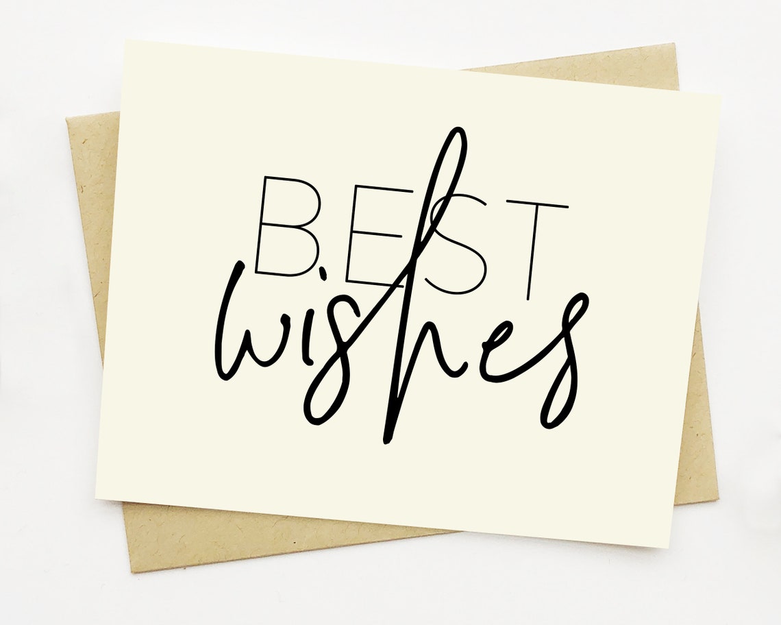 custom-best-wishes-card-with-lined-envelope-party-card-etsy