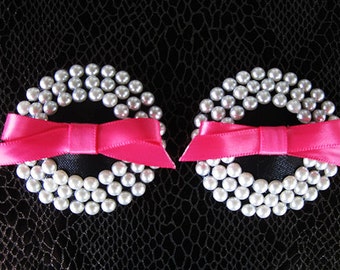 Handmade Reusable AUDREY STYLE Bridal Collection Pasties - Stylish and Elegant Nipple Covers