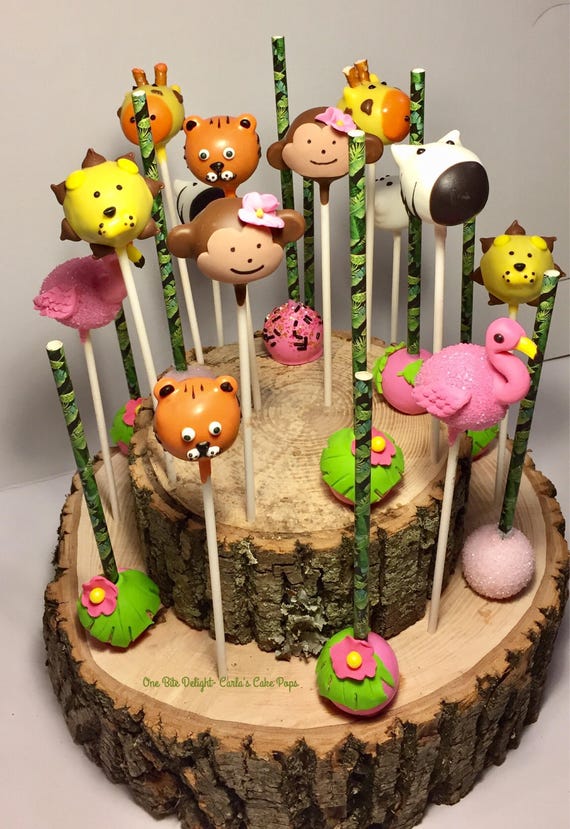 12+ Jungle Theme Cake Pops