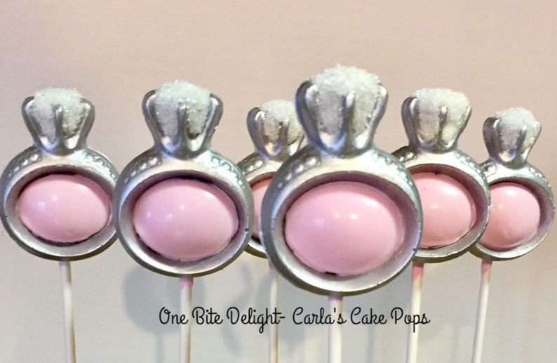 12 engagement cake pops individually wrapped Engagement Etsy
