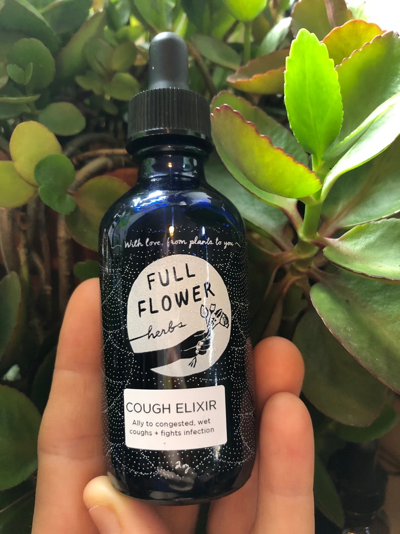 Cough Elixir // Fresh herb extract Etsy