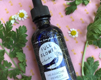 Headache Remedy Herbal Tincture // 8oz Refill Bottle