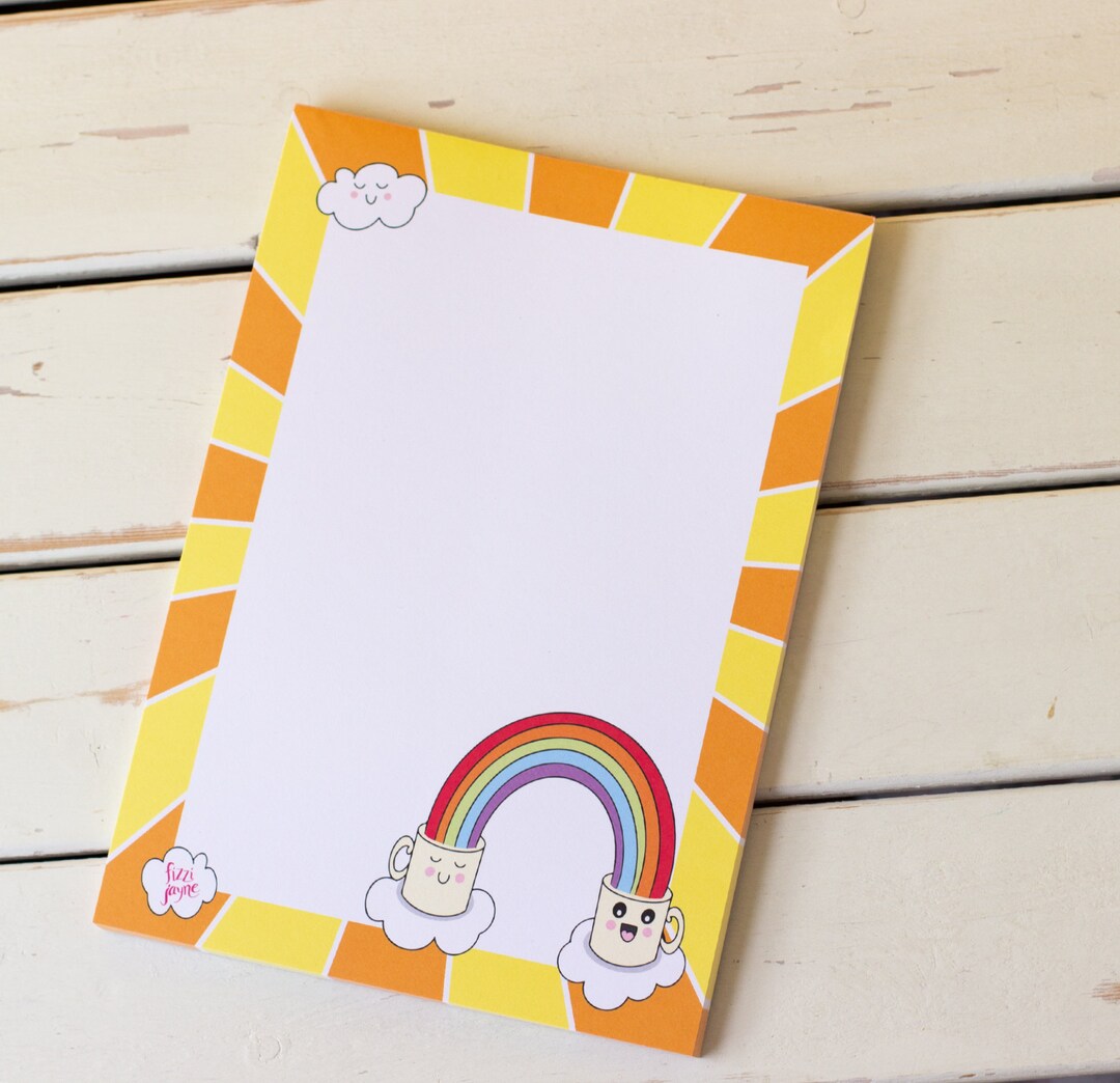 Colourful, Rainbow A5 Notepad - Etsy