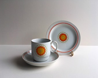 Georges Briard Cup and Saucer, Florette.