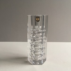 Vintage Bohemian Glass Vase.