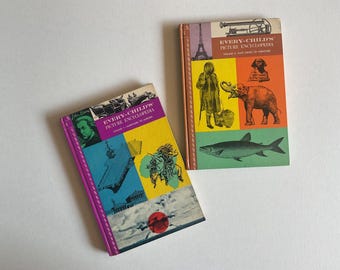 Every Child’s Picture Encyclopedia, vol 1 and 5.