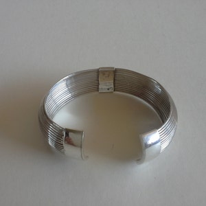 Mid Century Sterling Silver Cuff Bracelet. image 3