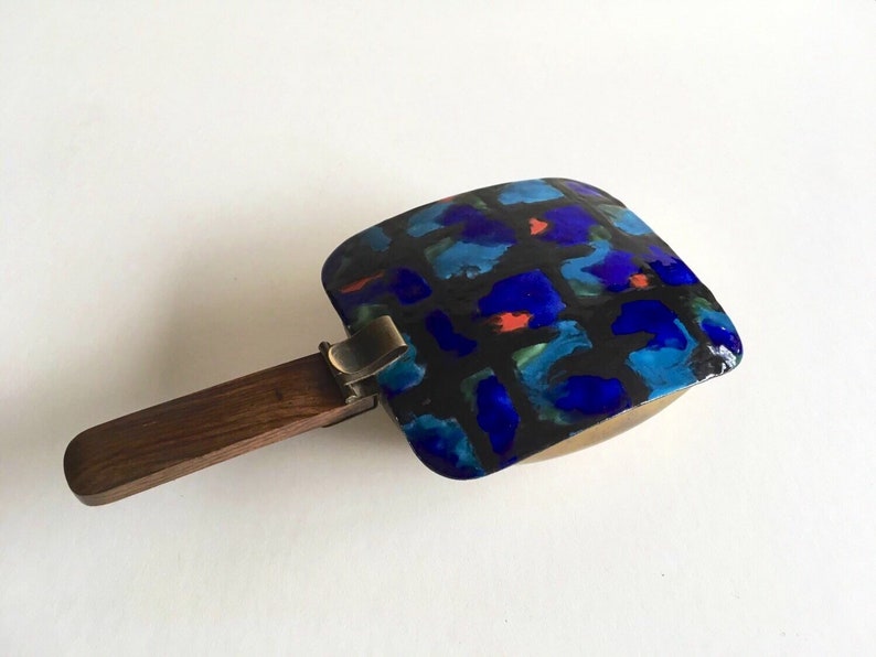 Mid Century Modern Enamel Ashtray.