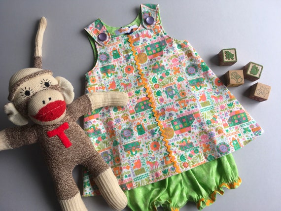 Eco Friendly Handmade Dress. Size 18-24 months. - image 1