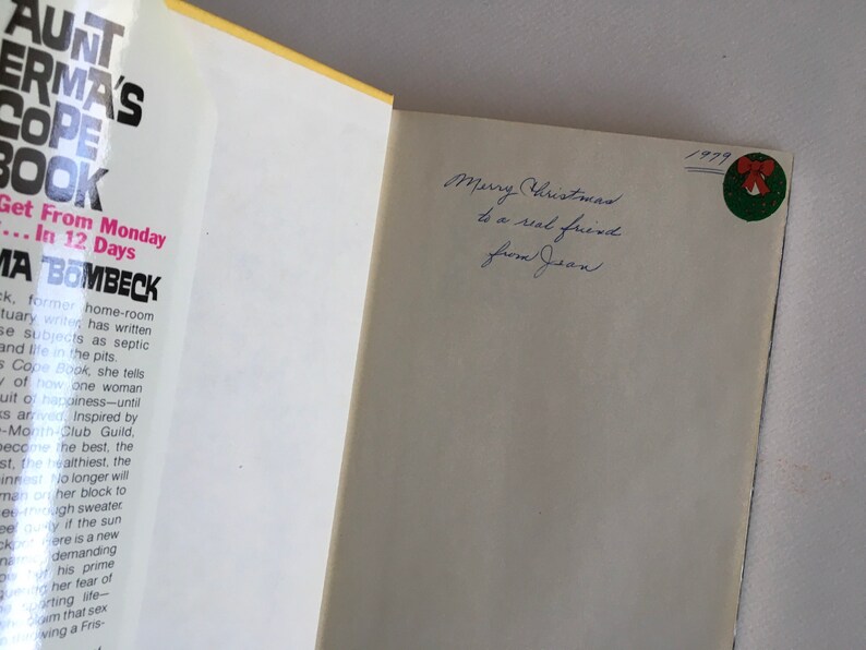 Erma Bombeck Aunt Ermas Cope Book Etsy